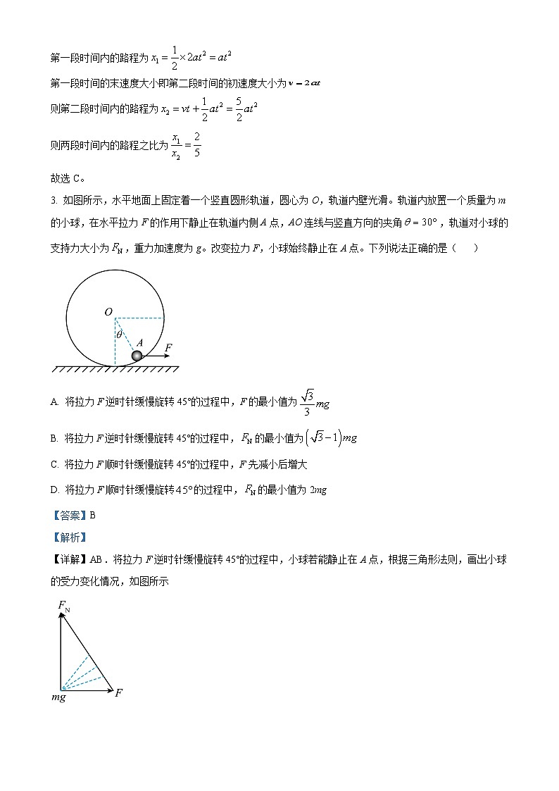 山东省日照市2025届高三下学期一模试题 物理 含解析第2页