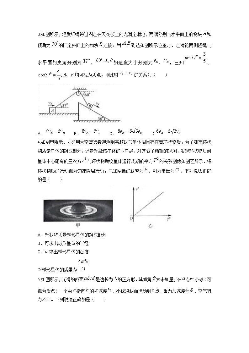 河南省南阳市新未来联考2024-2025学年高一下学期4月期中物理试卷（解析版）第2页