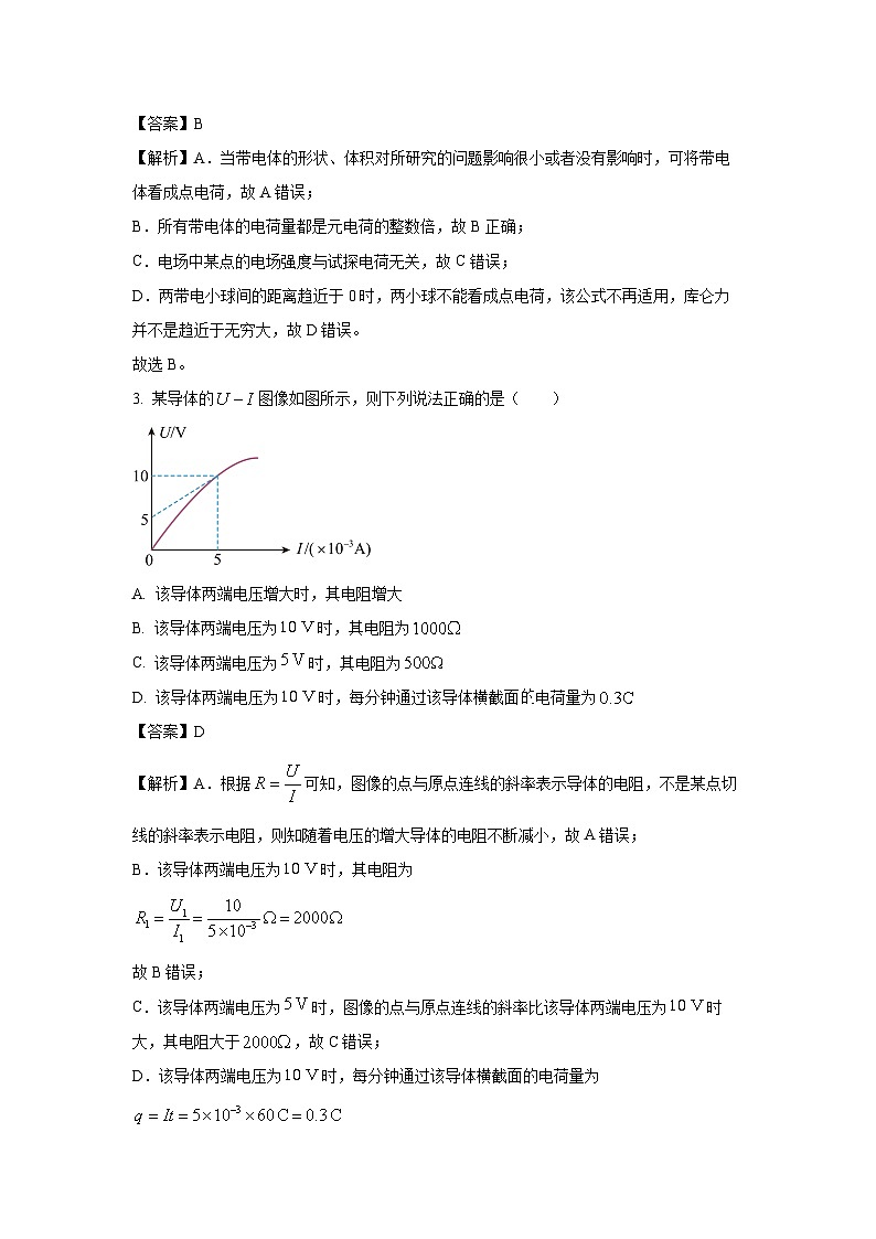 河北省部分重点高中2024-2025学年高二上学期开学检测联考物理试卷（解析版）第2页