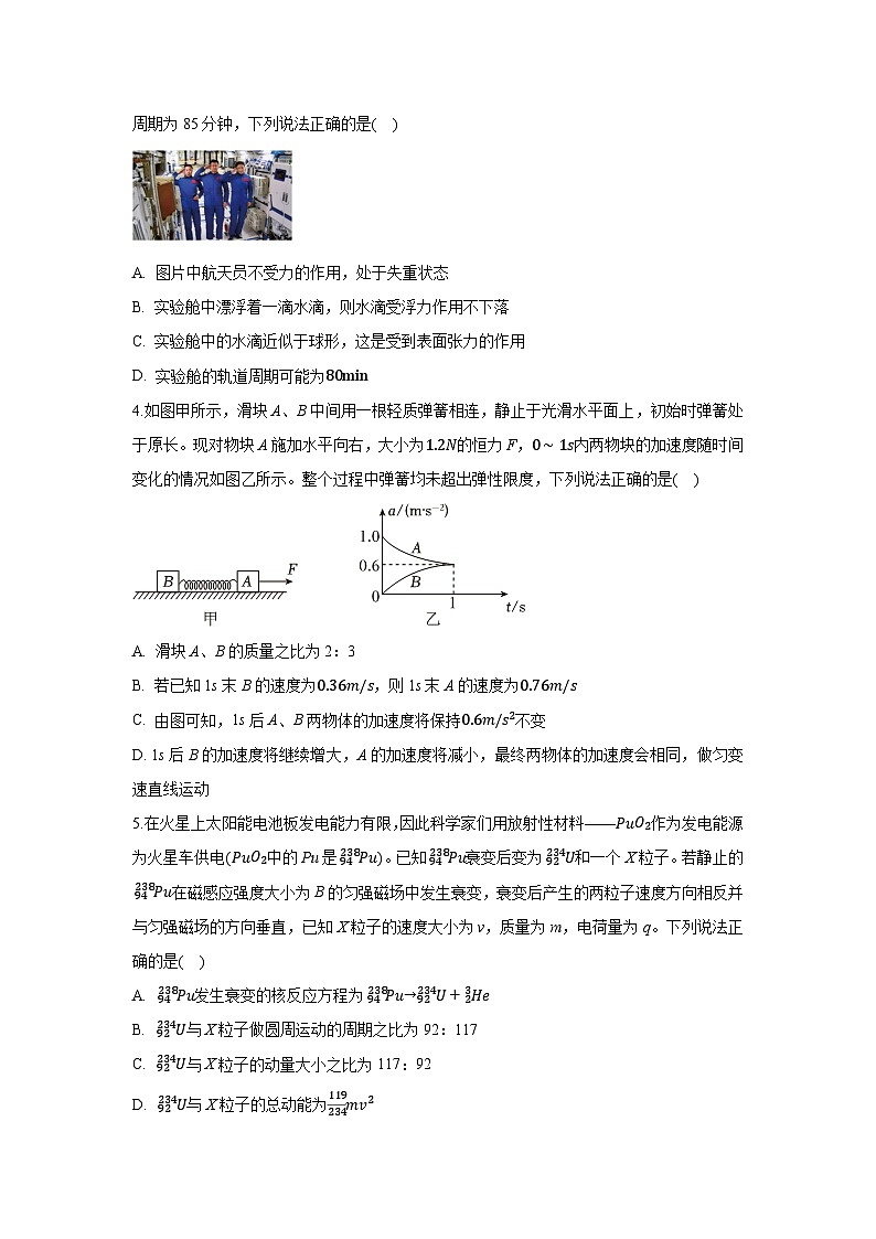 2025届河北省沧州市南皮县高三下学期高考一模物理试卷（解析版）第2页