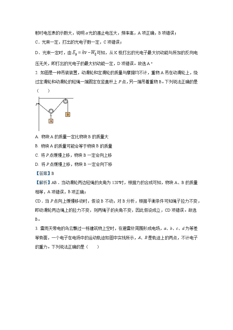 2025届江西省名校学术联盟高三下学期高考模拟冲刺（四）物理试卷（解析版）第2页