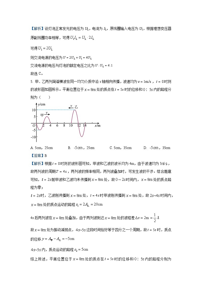 2025届山东省济南市高三下学期高考一模物理试卷（解析版）第3页