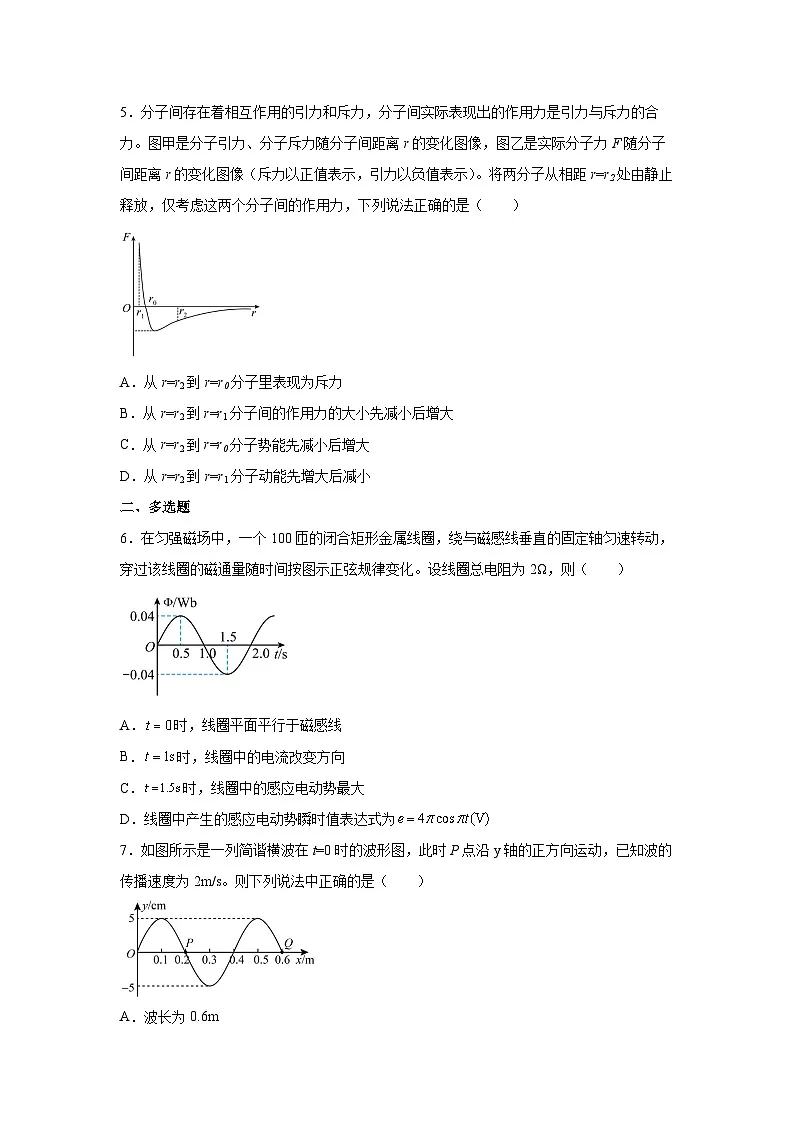 2025届天津市河北区高三下学期高考一模物理试卷（解析版）第2页