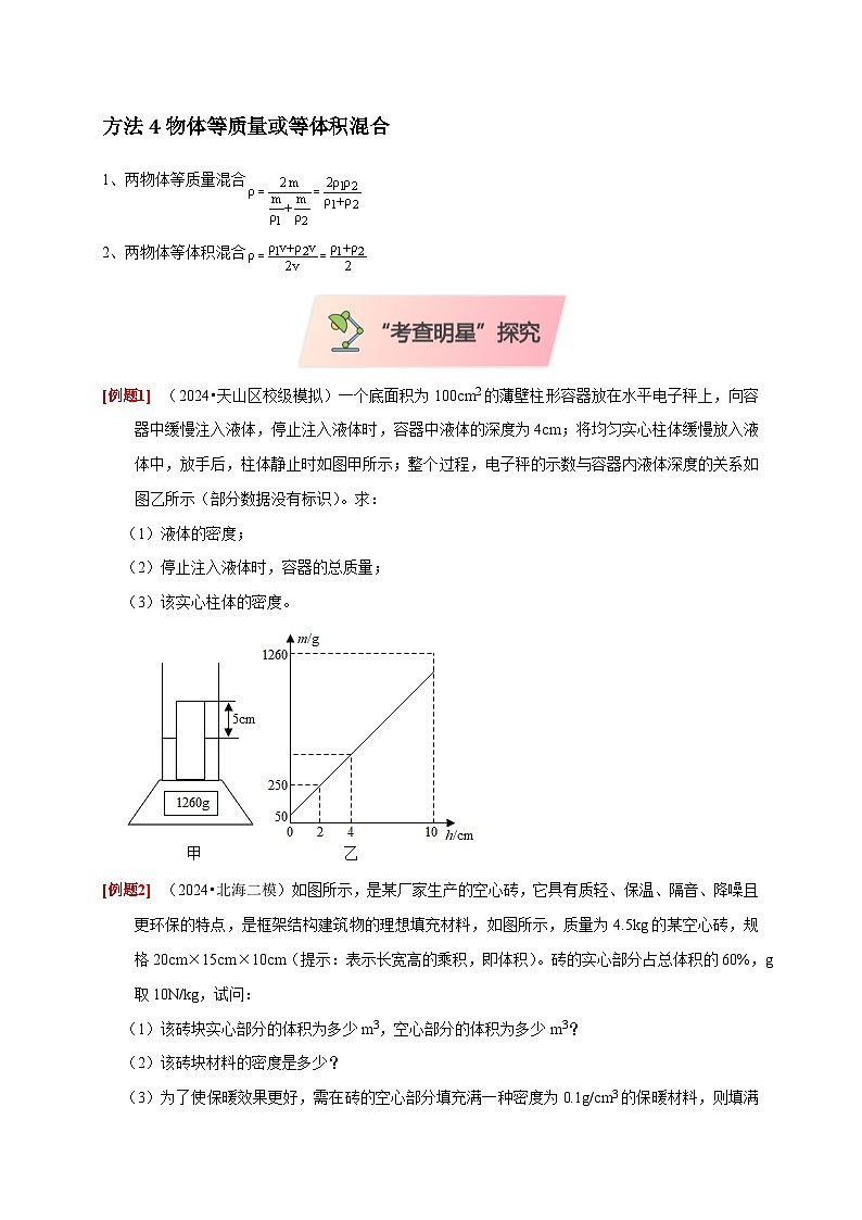2025年高考物理第二轮专项复习（全国通用）专题02质量与密度问题（学生版）第2页