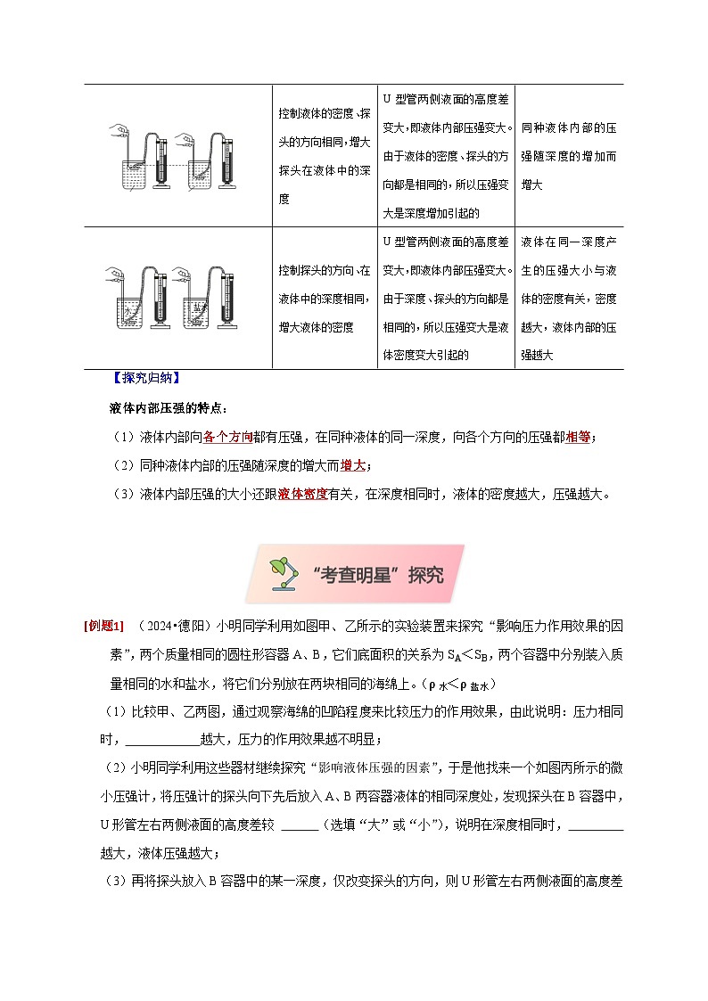 2025年高考物理第二轮专项复习（全国通用）实验9探究液体压强与哪些因素有关（学生版）第2页