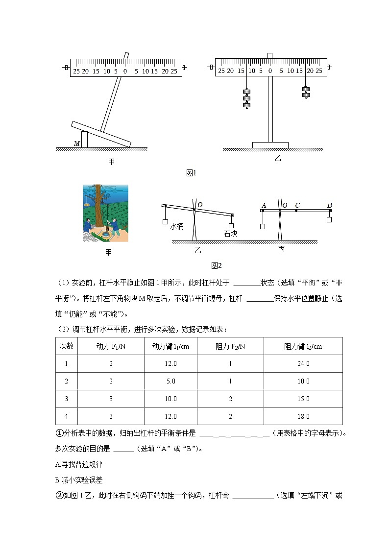2025年高考物理第二轮专项复习（全国通用）实验12探究杠杆的平衡条件（教师版）第3页