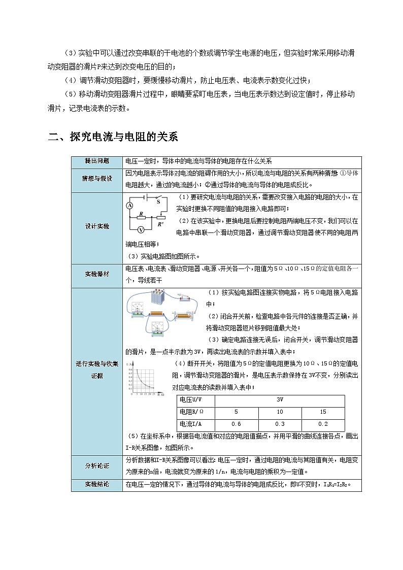 2025年高考物理第二轮专项复习（全国通用）实验15探究电流与电压、电阻的关系（学生版）第2页