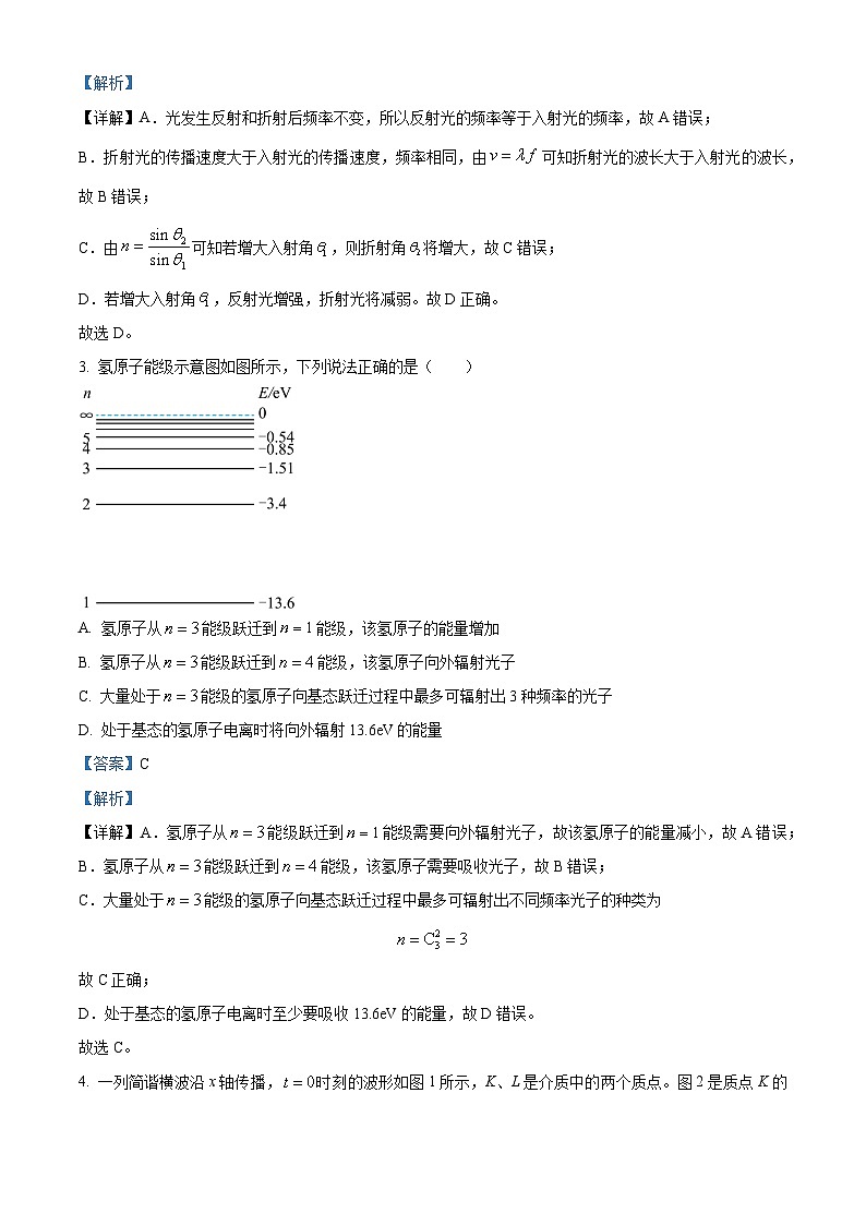 2023届北京市西城区高三下学期二模物理试题（解析版）第2页