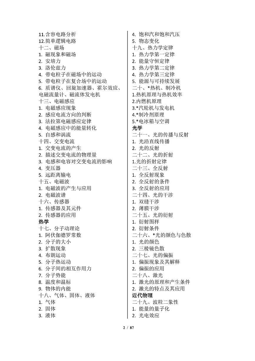 （部分展示）2025新高考物理知识点总结大全（考前必看）第2页