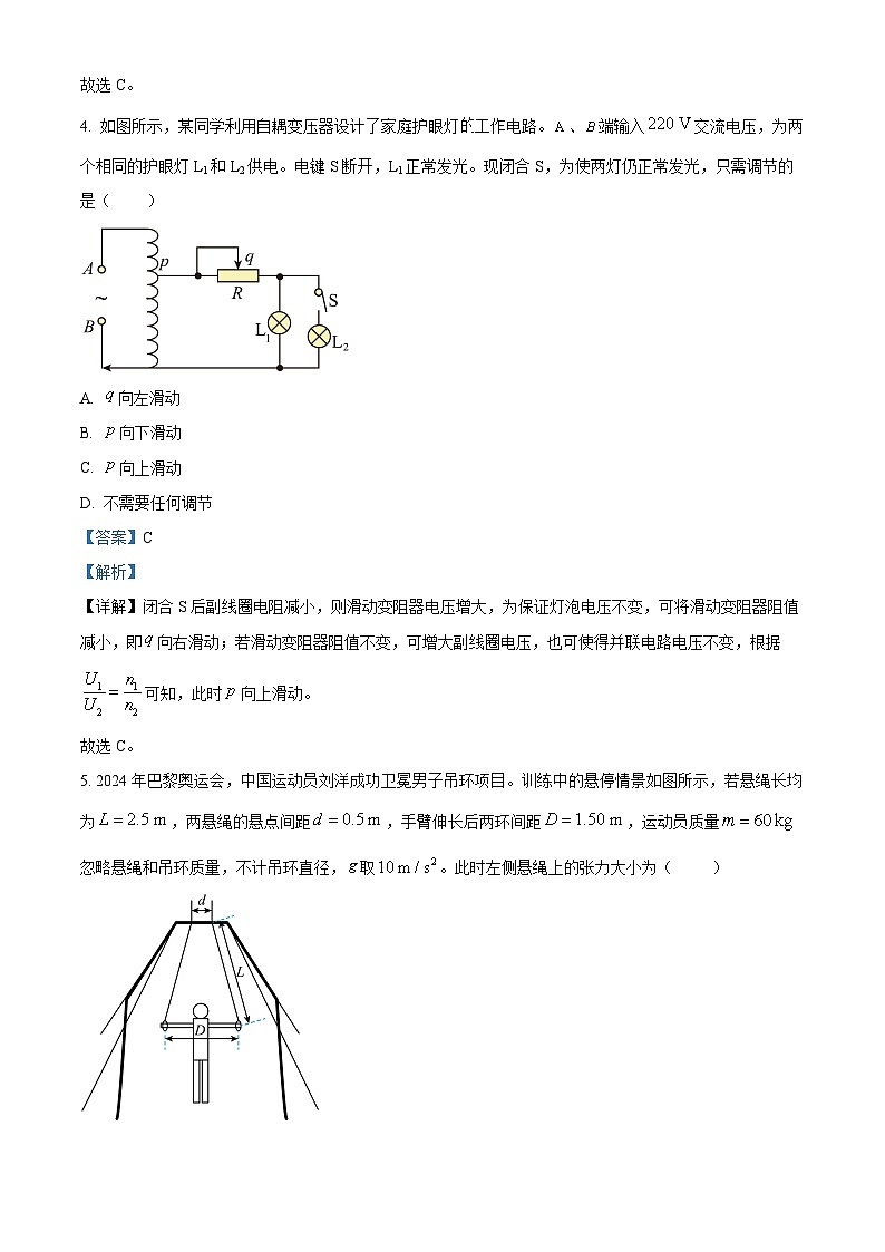 2025届广东省深圳市高三下学期2月一模物理试题  （解析版）第3页