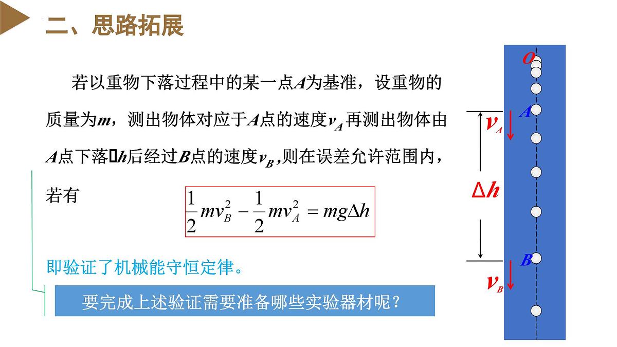 人教版高中物理必修二 8-5实验：验证机械能守恒定律 课件第6页