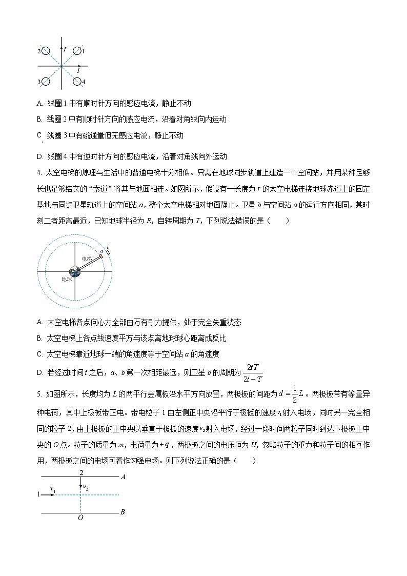 2025届河南省通义名校联盟高三下学期3月大联考物理试卷（原卷版+解析版）第2页