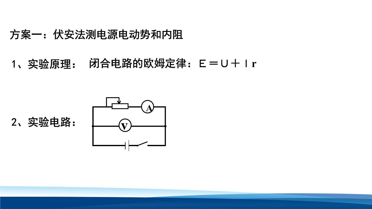 人教版高中物理必修三 12-3实验：电池电动势和内阻的测量 课件第4页