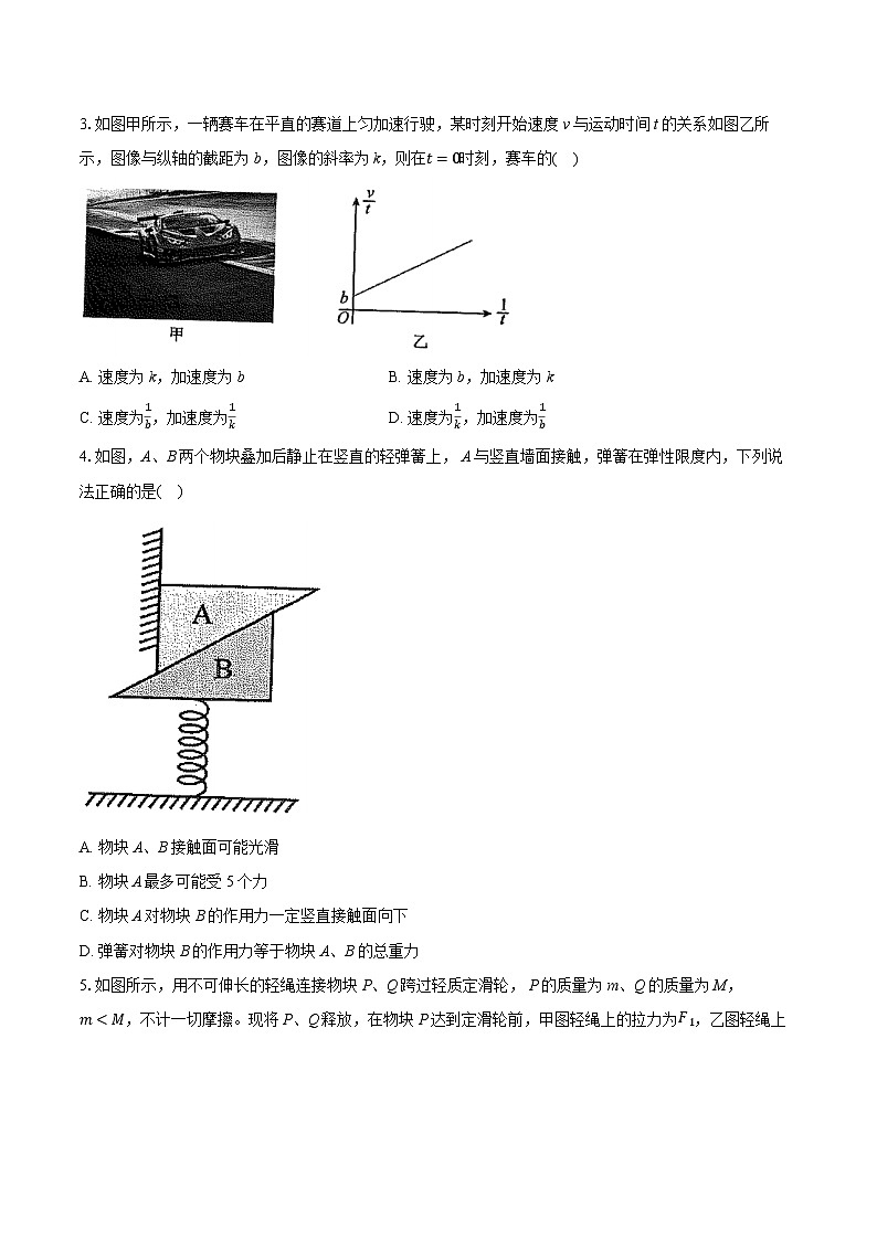 湖北省问津教育联合体2024-2025学年高一下学期3月联考物理试卷【含答案】第2页