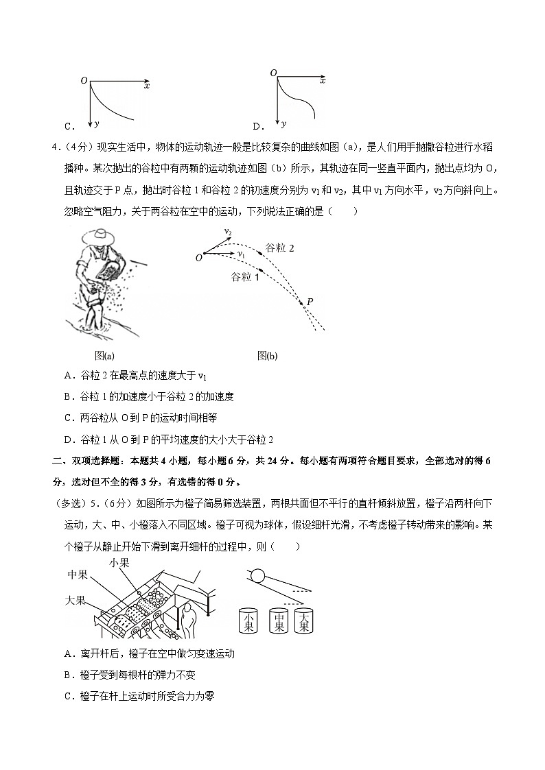 2023-2024学年福建省漳州市校级学校联盟高一（下）期中物理试卷第2页