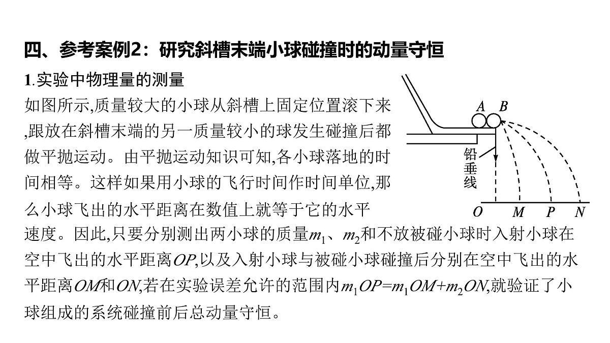 人教版高中物理选择性必修一 《实验：验证动量守恒定律》-课件第7页