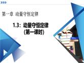 人教版高中物理选择性必修一 1-3《动量守恒定律》 课件第1课时