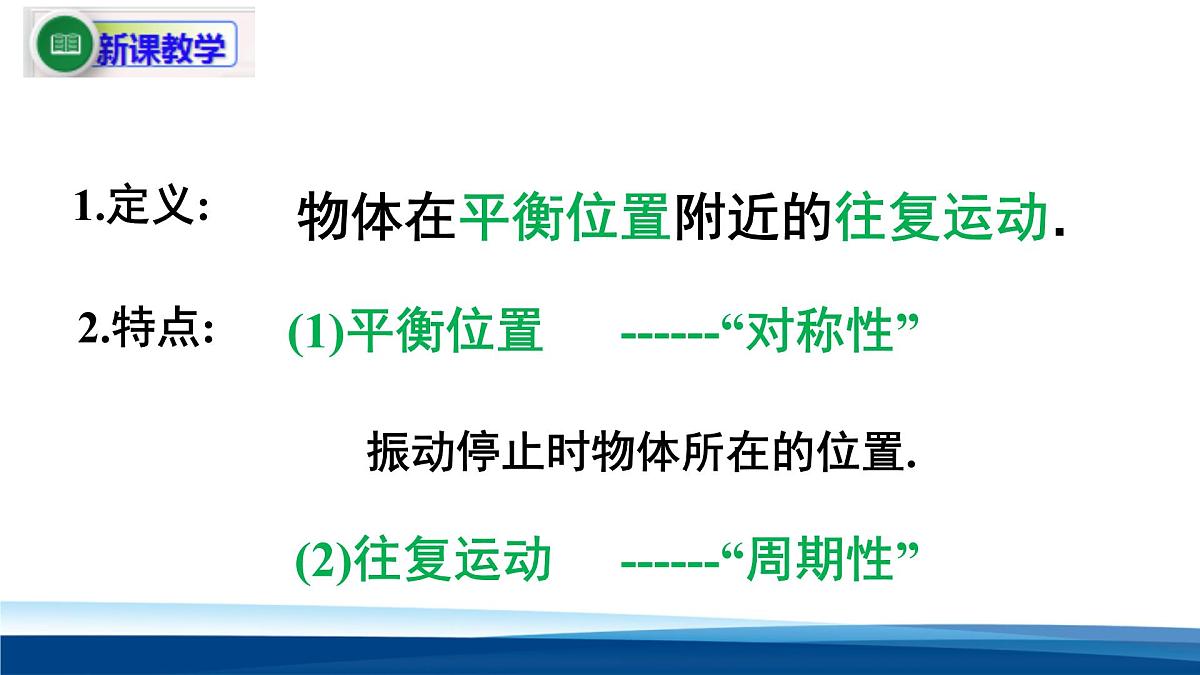 人教版高中物理选择性必修一 2-1简谐运动 课件第7页