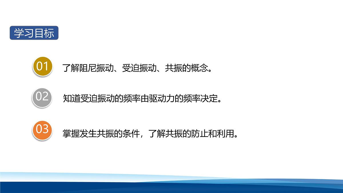 人教版高中物理选择性必修一 2-6受迫振动　共振  课件第3页