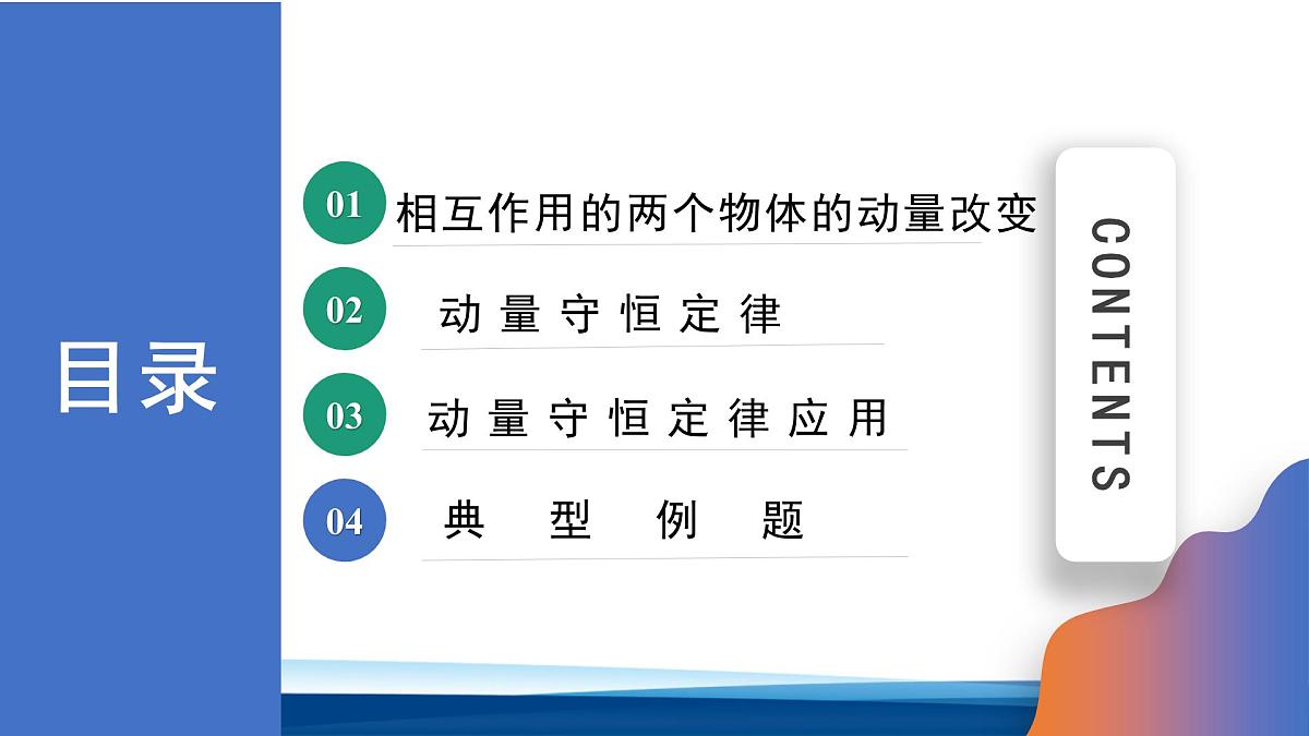 人教版高中物理选择性必修一课件：1-3 动量守恒定律第一课时第2页