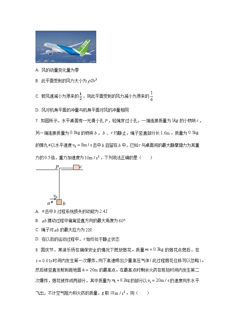 人教版高中物理选择性必修一 第一章 动量守恒定律单元测试卷（原卷无答案）第3页