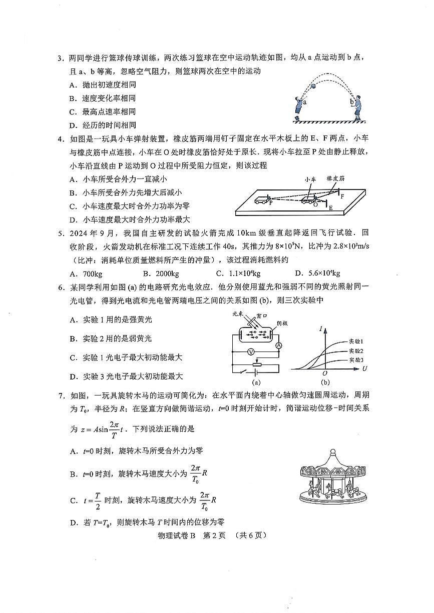 2025年广州市高三物理二模试卷无答案第2页