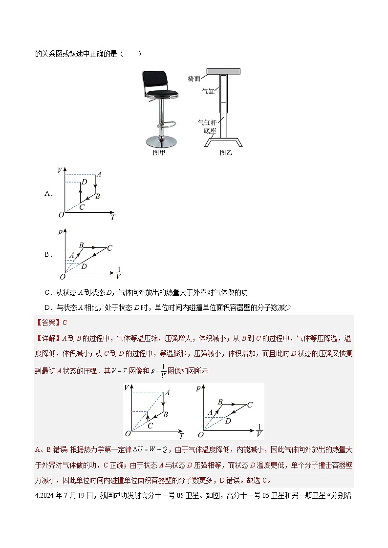 2025年高考第三次模拟考试卷：物理（天津卷）（解析版）第3页