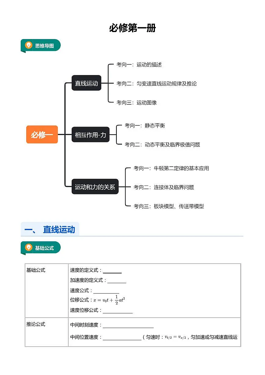1必修第一册(学生版)第1页