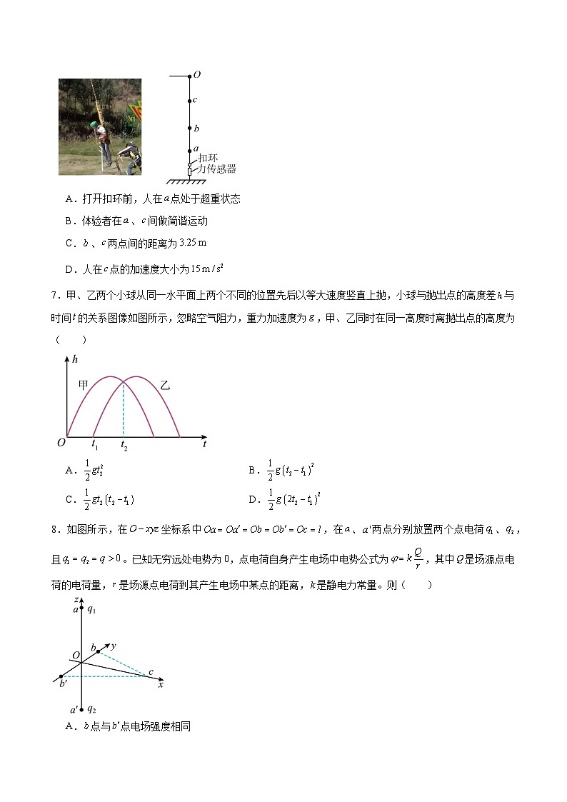 山东省名校2025届高三下学期4月联合检测物理试卷（Word版附答案）第3页