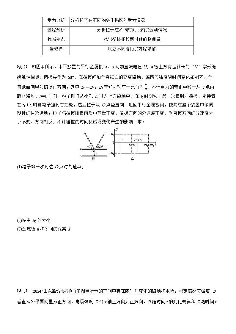 第十一章　第63课时　专题强化：带电粒子在叠加场中的运动　带电粒子在交变电、磁场中的运动（学生版）第2页