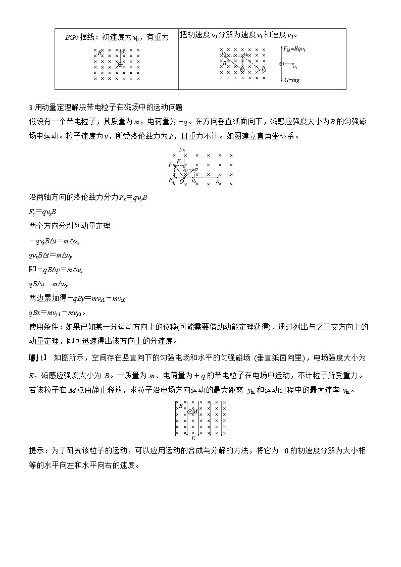 第十一章　第64课时　专题强化：复合场中的摆线问题　动量定理在磁场中的应用 （学生版）第2页