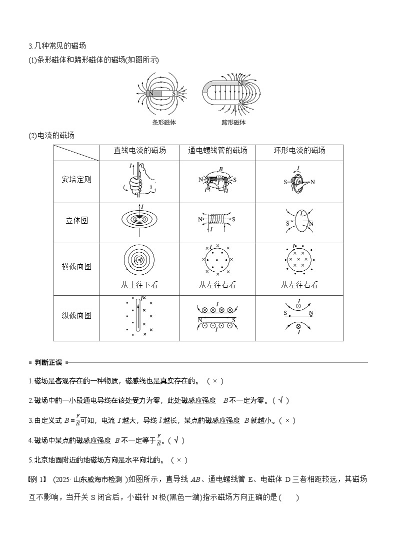 第十一章　第57课时　磁场及其对电流的作用（教师版）第3页