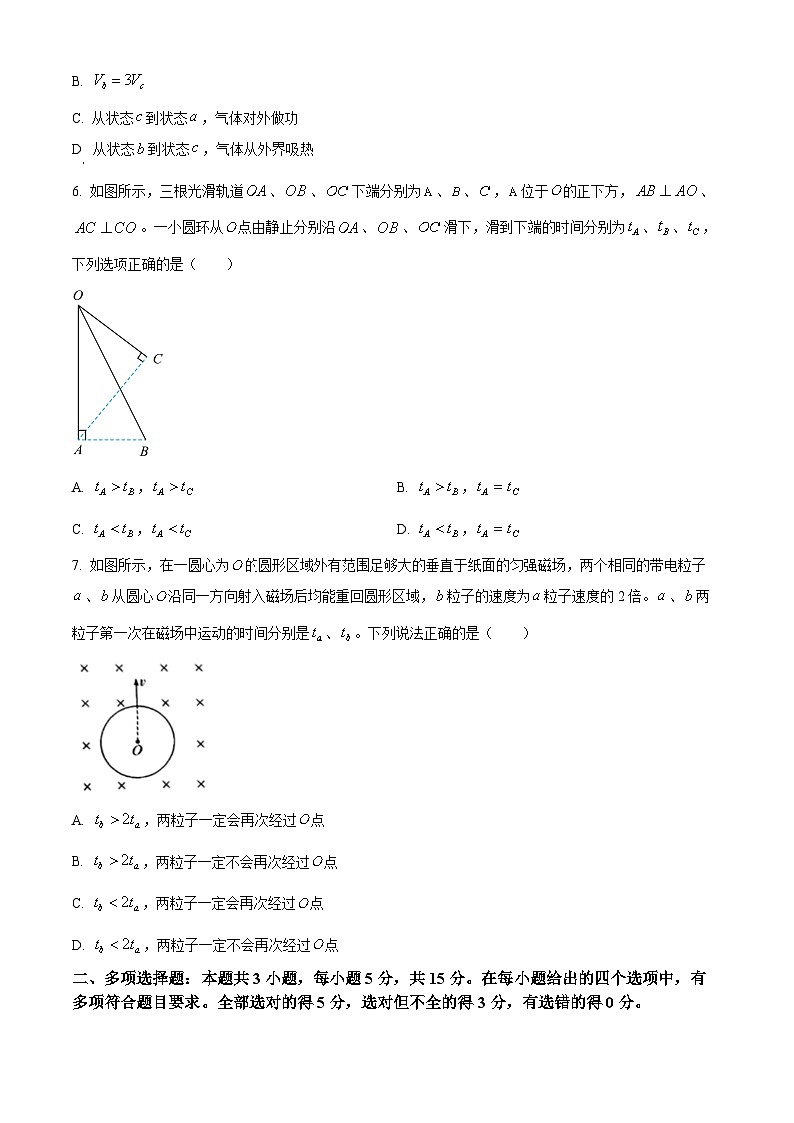 2025届贵州省铜仁市高三下学期3月模（高考模拟）拟考试物理试题（原卷版+解析版）第3页