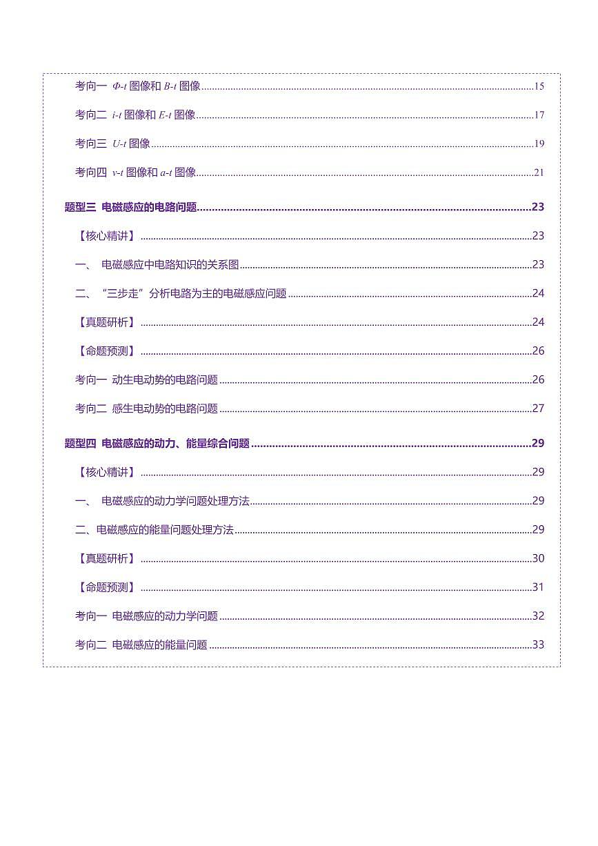 2025年高考物理二轮复习讲练测（新高考通用）专题13 电磁感应（讲义）（解析版）第2页