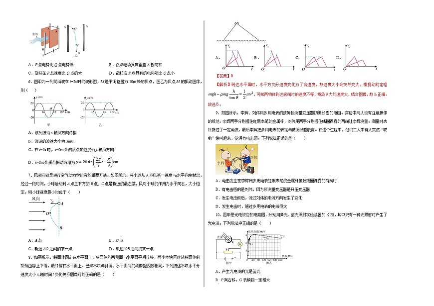 2025年高考第二次模拟考试卷：物理（江苏卷 02）（考试版）第2页