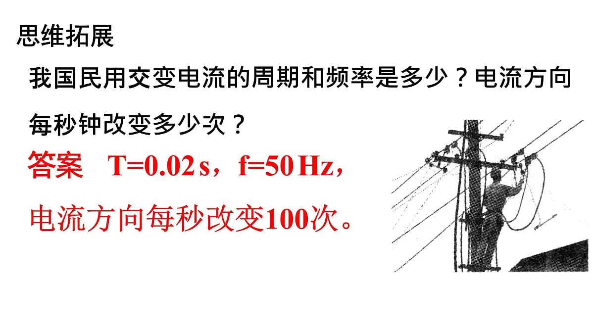 人教版高中物理选择性必修二 3-2《电交变电流的描述》 1课时 课件第3页
