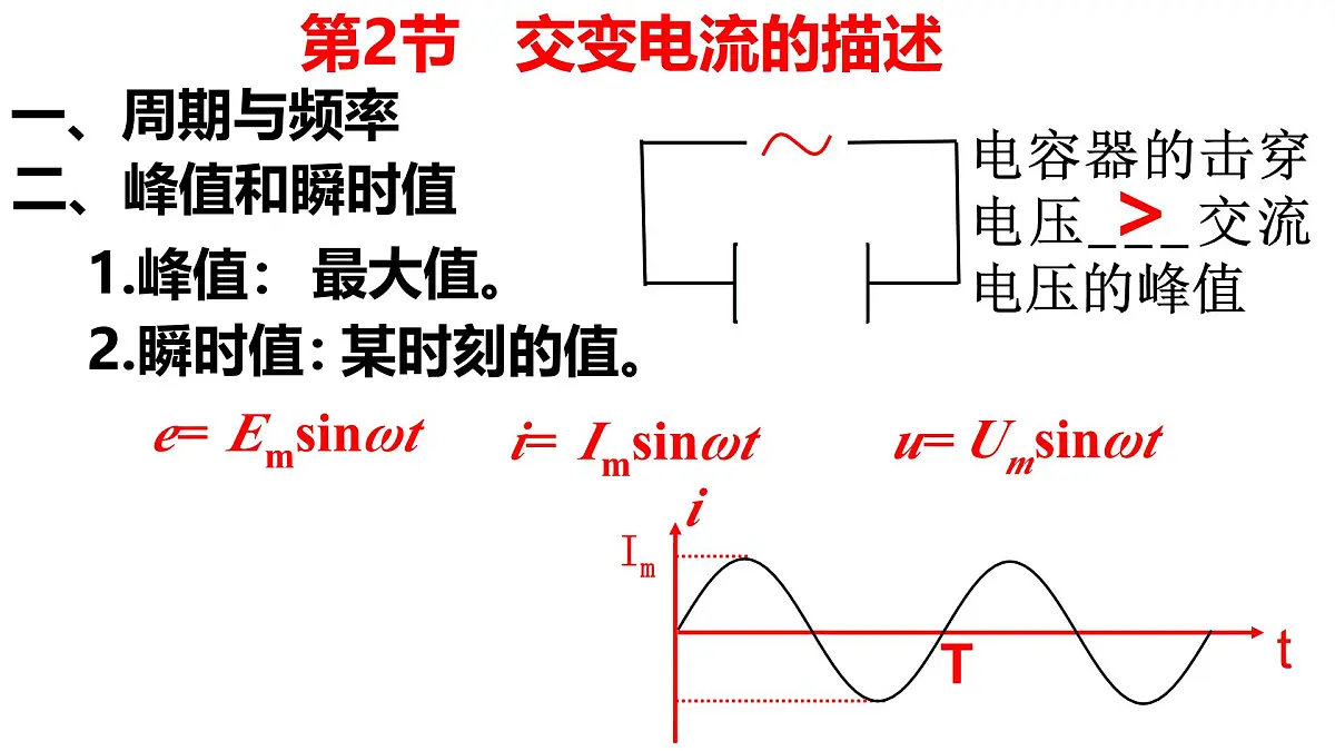 人教版高中物理选择性必修二 3-2《电交变电流的描述》 1课时 课件第4页