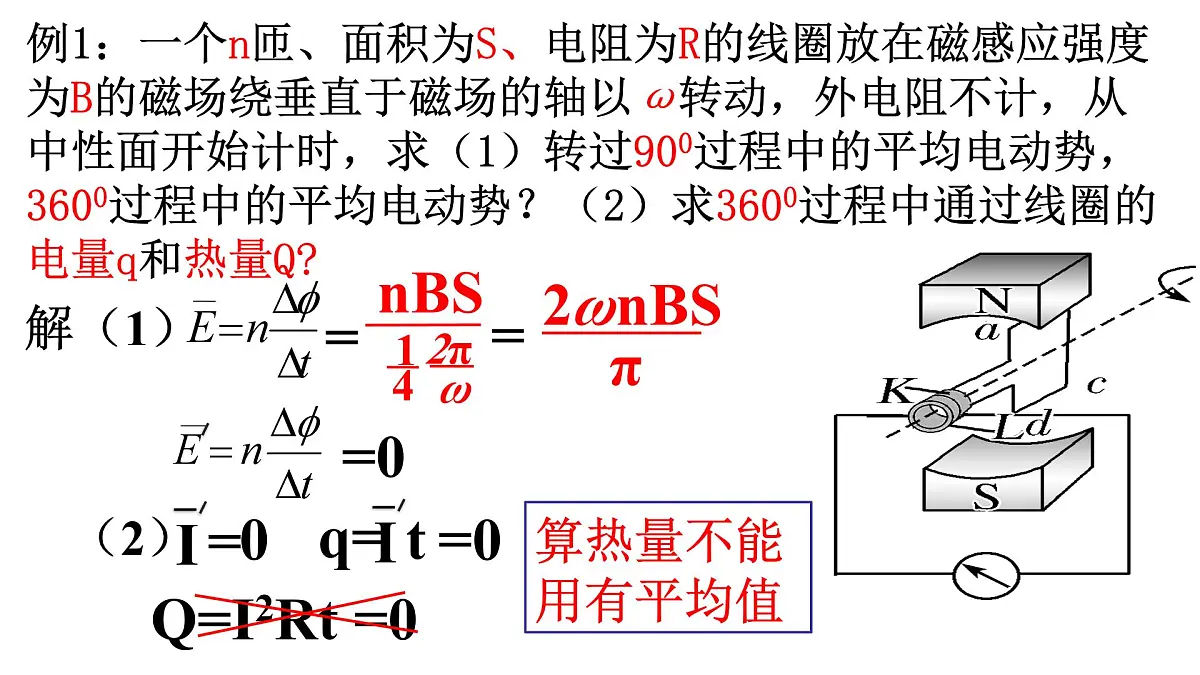 人教版高中物理选择性必修二 3-2《电交变电流的描述》 1课时 课件第6页