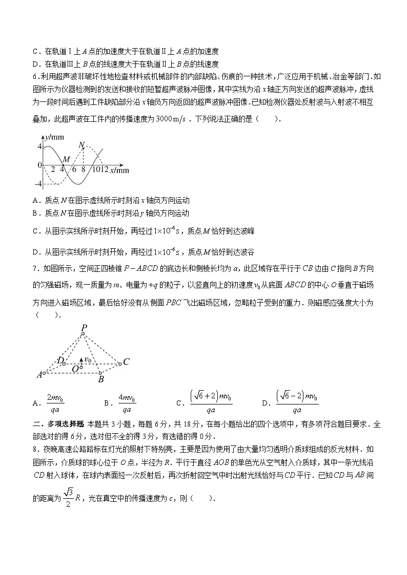 广东省湛江市2023届高三下学期3月普通高考测试（一）（一模）+物理 含解析第3页