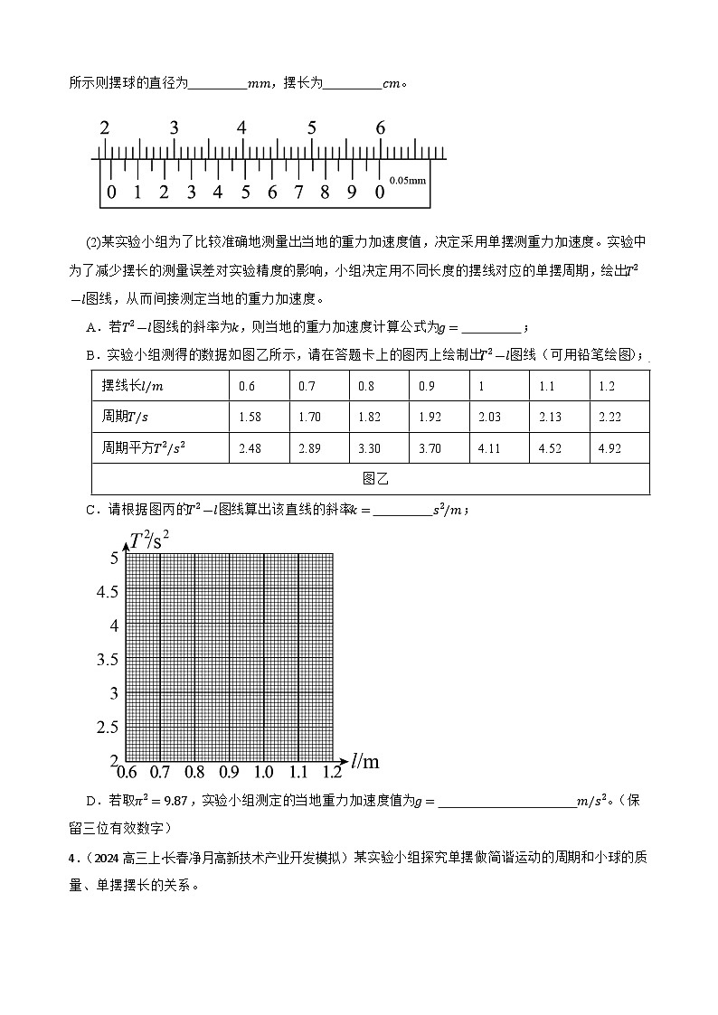 实验精练 03 波、光、热实验-备考2025年高考物理题型突破讲练(学生版)第2页