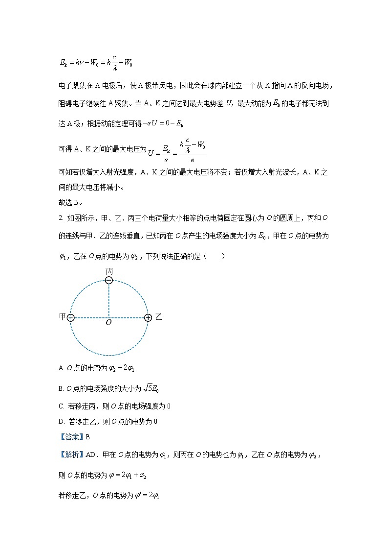 河南省部分重点高中2024-2025学年高三下学期3月联考物理试卷（解析版）第2页