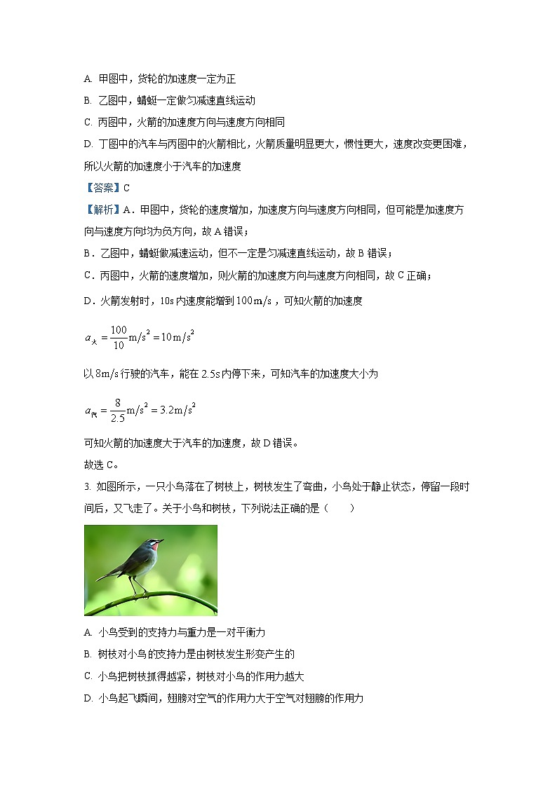 河南省部分学校2024-2025学年高一下学期开年摸底大联考物理试卷（解析版）第2页