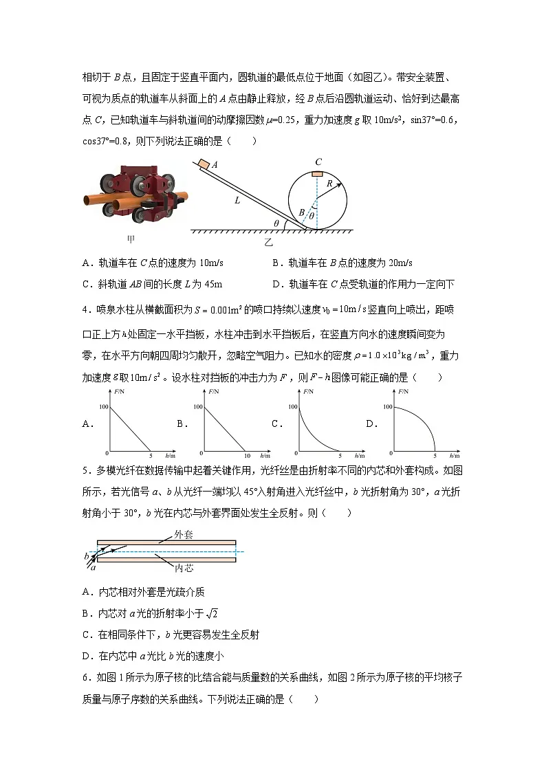 广东省惠州市2025届高三下学期二模冲刺练习卷物理试卷（解析版）第2页