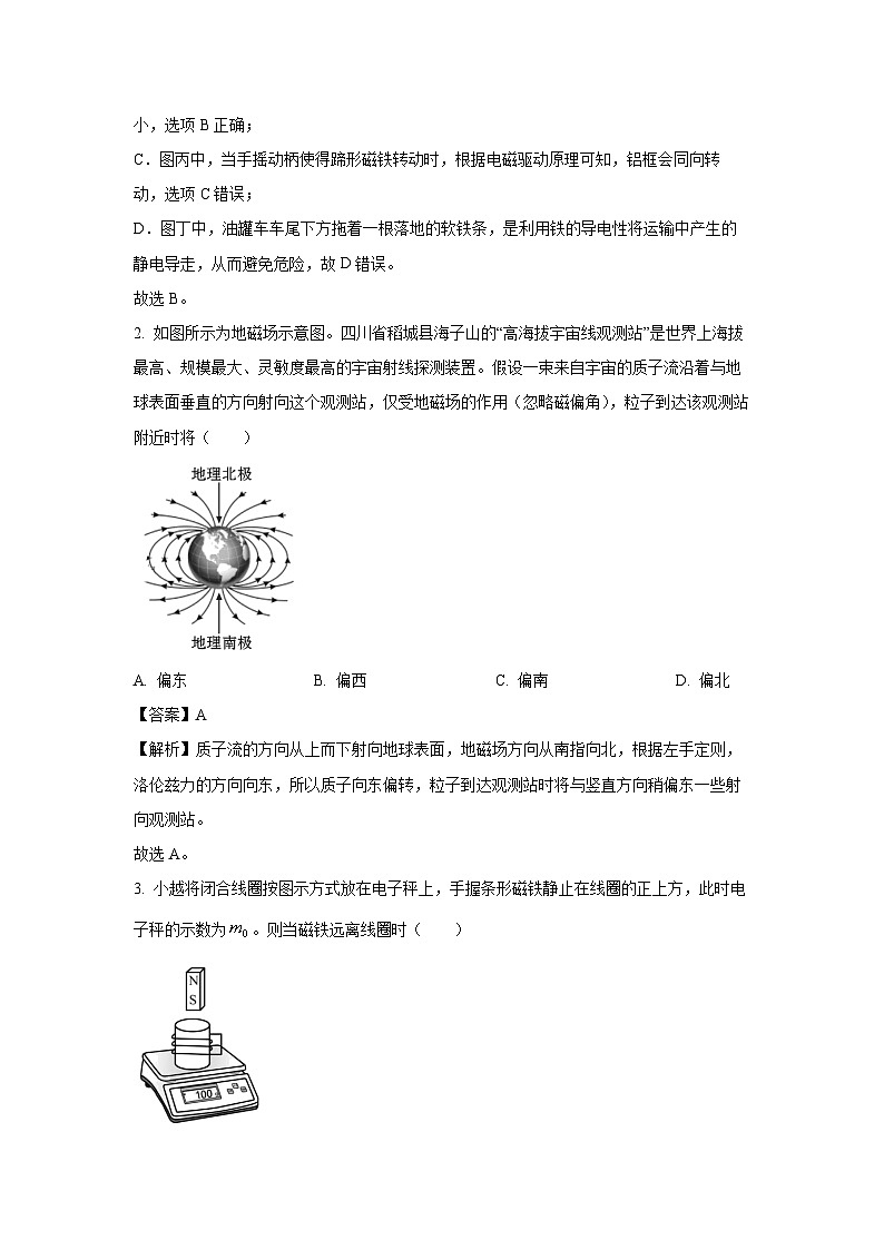 广东省广州市越秀区2024-2025学年高二上学期学业水平调研测试（期末）物理试卷（解析版）第2页