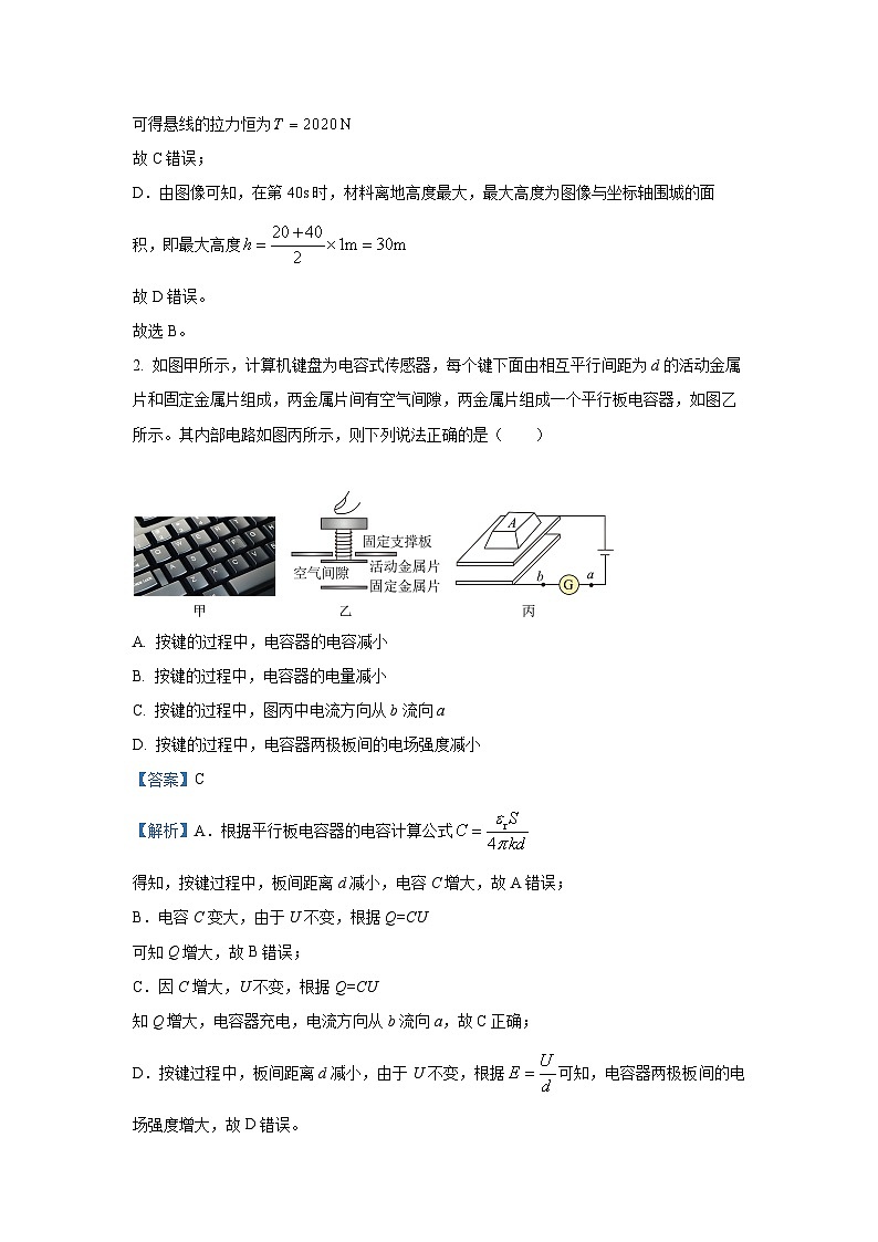 天津市八校联考2024-2025学年高三上学期1月期末物理试卷（解析版）第2页