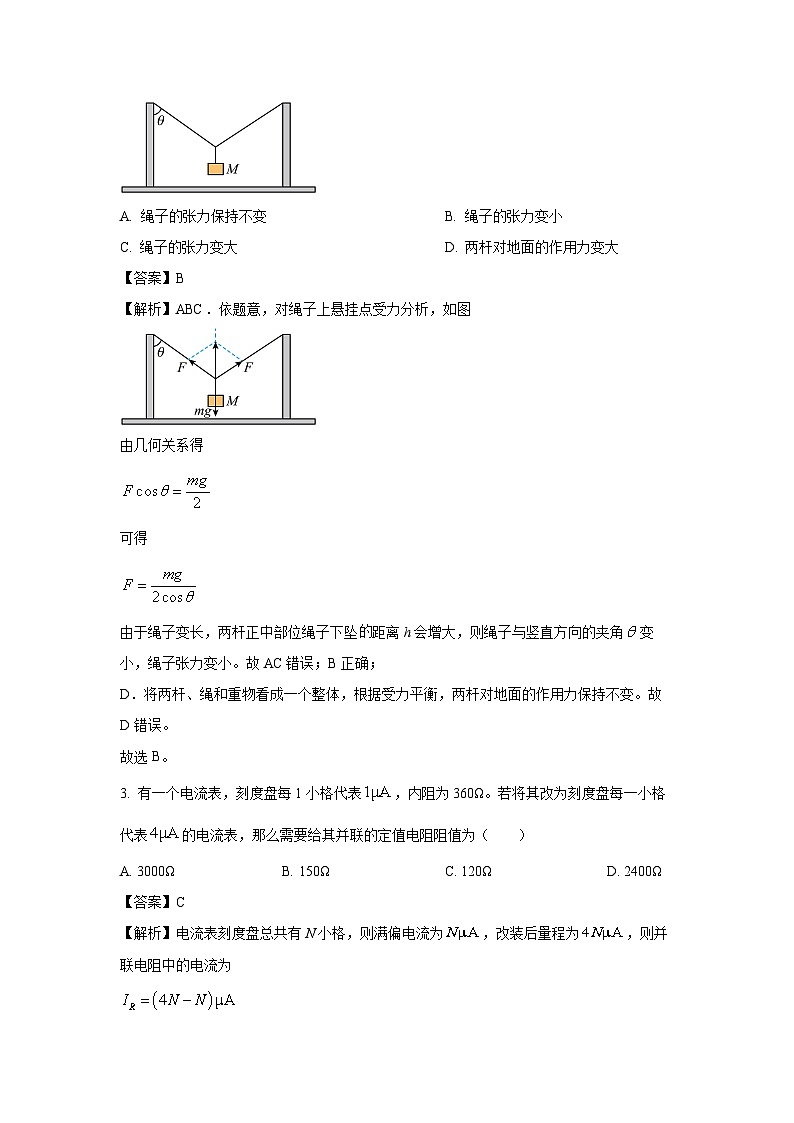 云南省昭通市一中教研联盟2023-2024学年高二下学期期中质量检测(B2卷)物理试卷（解析版）第2页