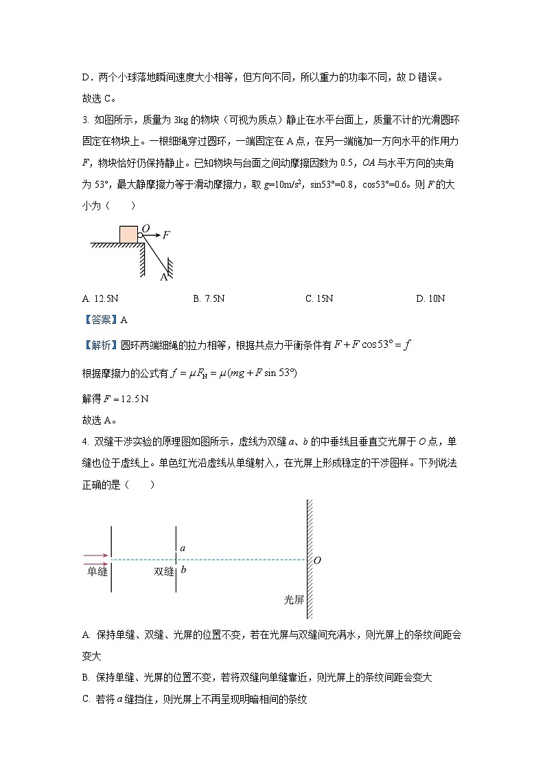 2025届黑龙江省名校协作体高三下学期一模考试物理试卷（解析版）第3页