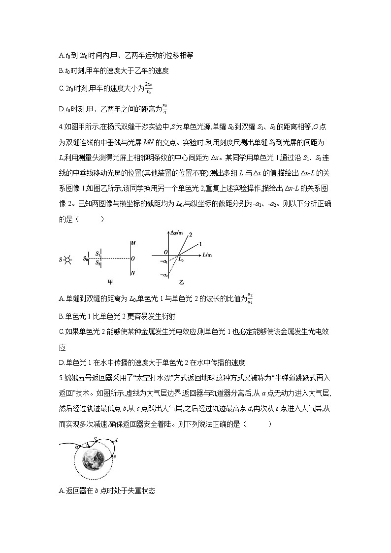 2025届高三下学期二轮模拟练习卷(四)物理试卷（解析版）第2页