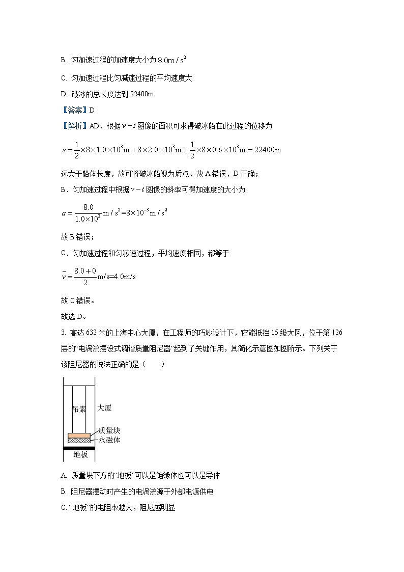 2025届陕西省渭南市富平县高三上学期摸底考试物理试卷（解析版）第2页