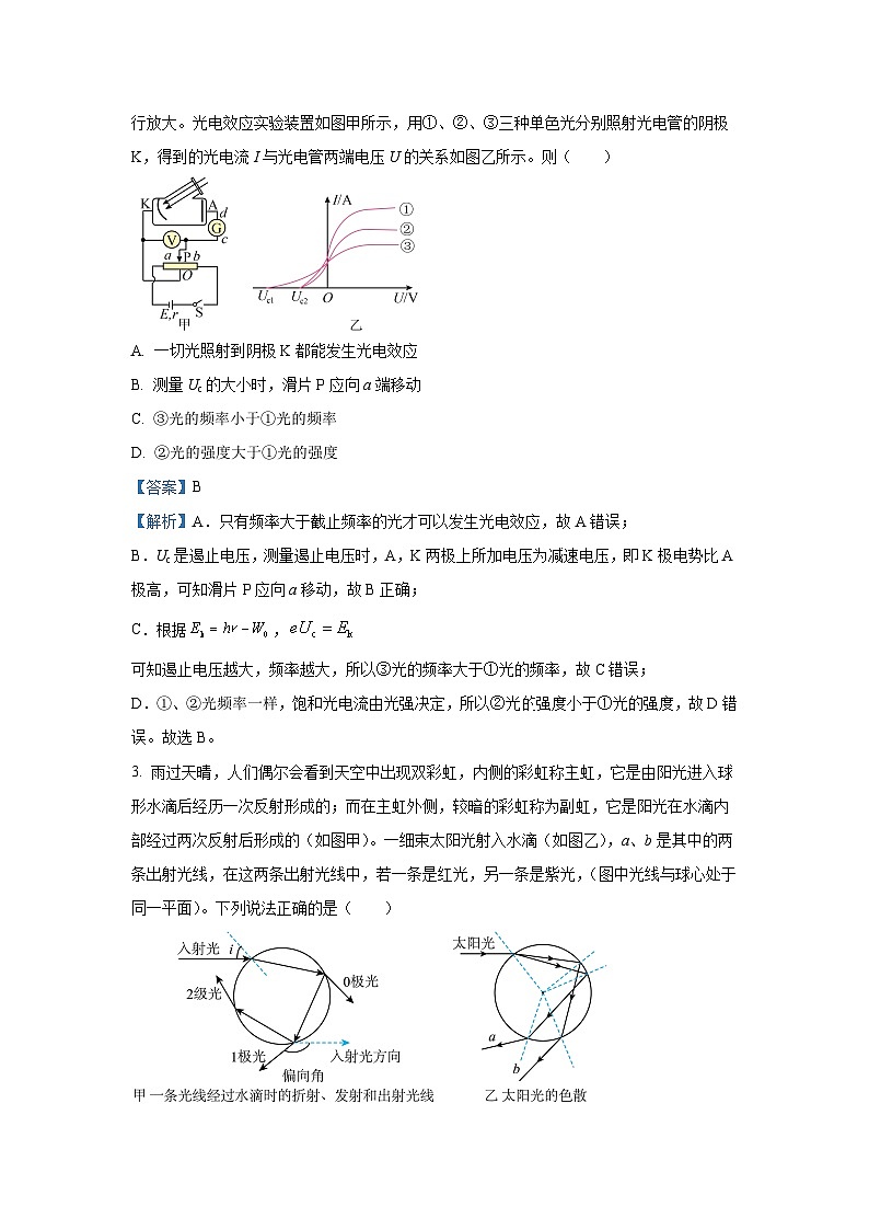 2025届河北省省级联考高三下学期模拟预测物理试卷（解析版）第2页